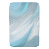 Moderne, blaue Dekoration Badematte (Vorderseite Vertikal)