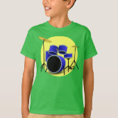 MODERNE BLAUE DRUM KIT T-Shirt (Vorderseite)