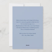 Moderne Blaue Eid Mubarak Karte mit abstraktem isl (Rückseite)