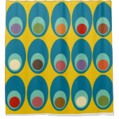 Moderne blaue Eier aus dem Mittelalter Duschvorhang (Vorderseite)