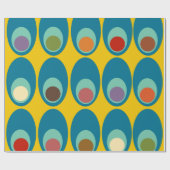 Moderne blaue Eier aus dem Mittelalter Geschenkpapier (Flach)