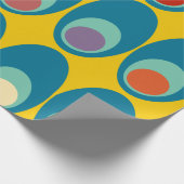 Moderne blaue Eier aus dem Mittelalter Geschenkpapier (Ecke)