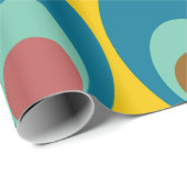 Moderne blaue Eier aus dem Mittelalter Geschenkpapier (Rolleneckpunkt)