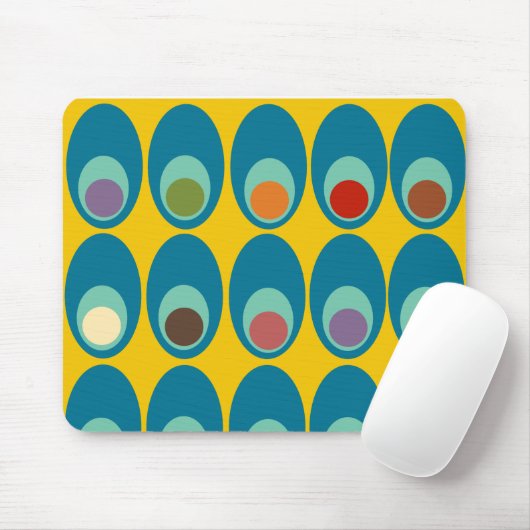 Moderne blaue Eier aus dem Mittelalter Mousepad (Mit Mouse)