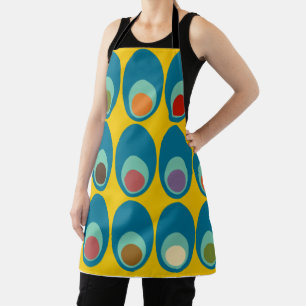 Moderne blaue Eier aus dem Mittelalter Schürze
