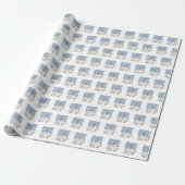 Moderne Blaue Eine Dumme Gans Erster Geburtstag Geschenkpapier (Ungerollt)