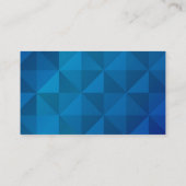 Moderne blaue, einfache Wirkung Visitenkarte (Rückseite)
