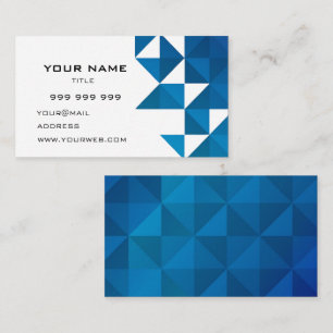 Moderne blaue, einfache Wirkung Visitenkarte