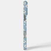 Moderne blaue elegante benutzerdefinierte Leoparde Case-Mate iPhone Hülle (Rückseite / Rechts)