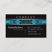 Moderne blaue Energie Visitenkarte (Rückseite)