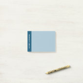 Moderne Blaue Farbkombination Post-it Klebezettel (Auf Schreibtisch)