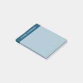 Moderne Blaue Farbkombination Post-it Klebezettel (angewinkelt)