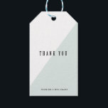 MODERNE BLAUE FARBLOCK WEDD Geschenkmarken Geschenkanhänger<br><div class="desc"></div>