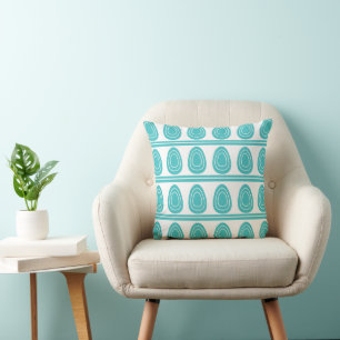 Moderne Blaue Fröhliche Ostereier Kissen