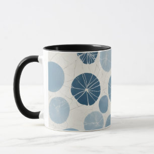 Moderne Blaue Geometrie Tasse