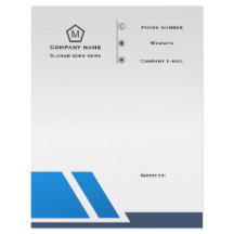 Moderne Blaue Geometrische Geschäftsbogen