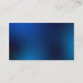 Moderne blaue Geschäftskarte mit QR-Code und Farbv Visitenkarte (Rückseite)