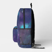 Moderne Blaue Gradienten Kosmos Weltraumgalaxie Ju Bedruckter Rucksack (Rechts)