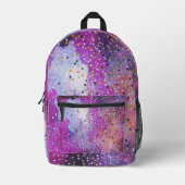 Moderne Blaue Gradienten kosmos Weltraumgalaxie Mä Bedruckter Rucksack (Vorderseite)