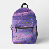 Moderne Blaue Gradienten kosmos Weltraumgalaxie Mä Bedruckter Rucksack (Vorderseite)