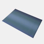 Moderne blaue Gradientengalaxie Fußmatte (Schrägansicht)