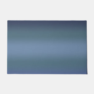Moderne blaue Gradientengalaxie Fußmatte