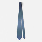 Moderne blaue Gradientengalaxie Krawatte (Vorderseite)