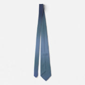 Moderne blaue Gradientengalaxie Krawatte (Rückseite)