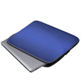 Moderne blaue Gradientengalaxie Laptopschutzhülle (Vorne Knopf)