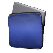 Moderne blaue Gradientengalaxie Laptopschutzhülle (Vorderseite Links)