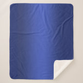 Moderne blaue Gradientengalaxie Sherpadecke (Vorderseite)