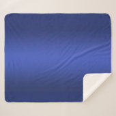 Moderne blaue Gradientengalaxie Sherpadecke (Vorderseite (Horizontal))