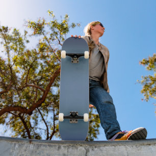 Moderne blaue Gradientengalaxie Skateboard