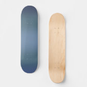 Moderne blaue Gradientengalaxie Skateboard (Vorderseite)