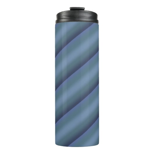 Moderne blaue Gradientengalaxie Thermosbecher (Vorderseite)