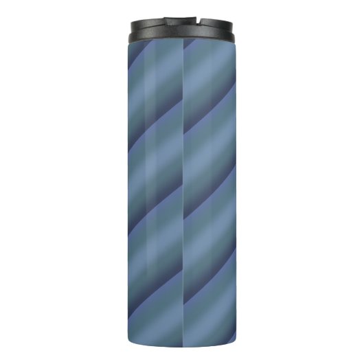 Moderne blaue Gradientengalaxie Thermosbecher (Rückseite)