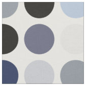 moderne blaue graue Punkte-Muster-Monogramm Stoff (Nahaufnahme)