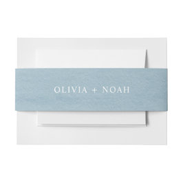 Moderne Blaue Hochzeit Einladungsbanderole