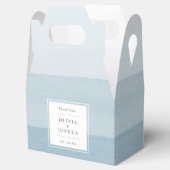 Moderne Blaue Hochzeit Geschenkschachtel (Geöffnet)