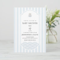 Moderne blaue koreanische Babydusche