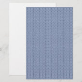 Moderne Blaue Kreisförmige Formen Nahtloses Muster Briefpapier (Vorne/Hinten)