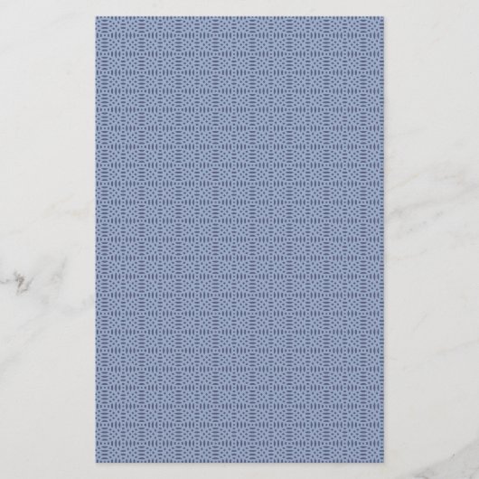 Moderne Blaue Kreisförmige Formen Nahtloses Muster Briefpapier (Vorderseite)