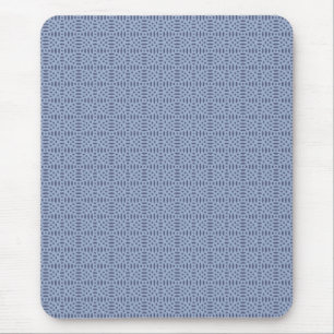 Moderne blaue kreisförmige Formen nahtloses Muster Mousepad
