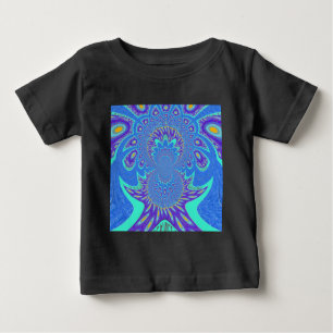 Moderne blaue Kunst Baby T-shirt