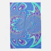 Moderne blaue Kunst Geschirrtuch (Vertikal)