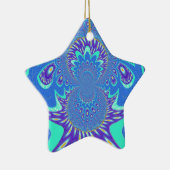 Moderne blaue Kunst Keramikornament (Rechts)