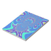 Moderne blaue Kunst Notizblock (Rotiert)