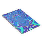 Moderne blaue Kunst Notizblock (Rechte Seite)