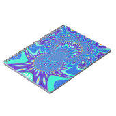 Moderne blaue Kunst Notizblock (Linke Seite)