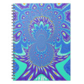 Moderne blaue Kunst Notizblock (Vorderseite)